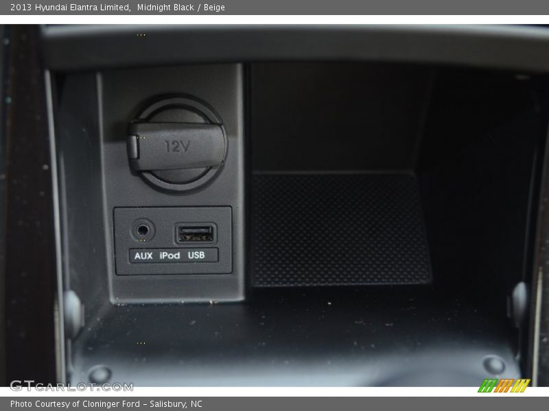 Midnight Black / Beige 2013 Hyundai Elantra Limited