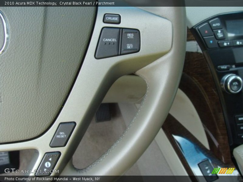Crystal Black Pearl / Parchment 2010 Acura MDX Technology