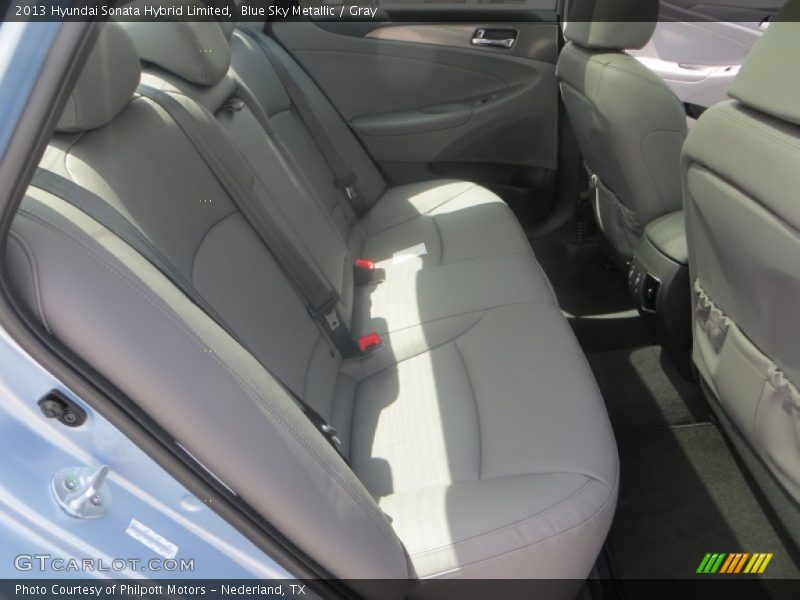 Blue Sky Metallic / Gray 2013 Hyundai Sonata Hybrid Limited