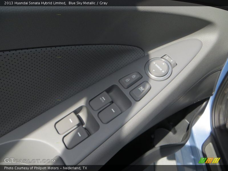 Blue Sky Metallic / Gray 2013 Hyundai Sonata Hybrid Limited