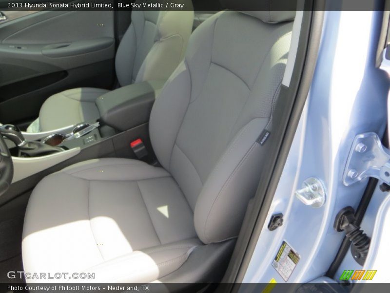 Blue Sky Metallic / Gray 2013 Hyundai Sonata Hybrid Limited