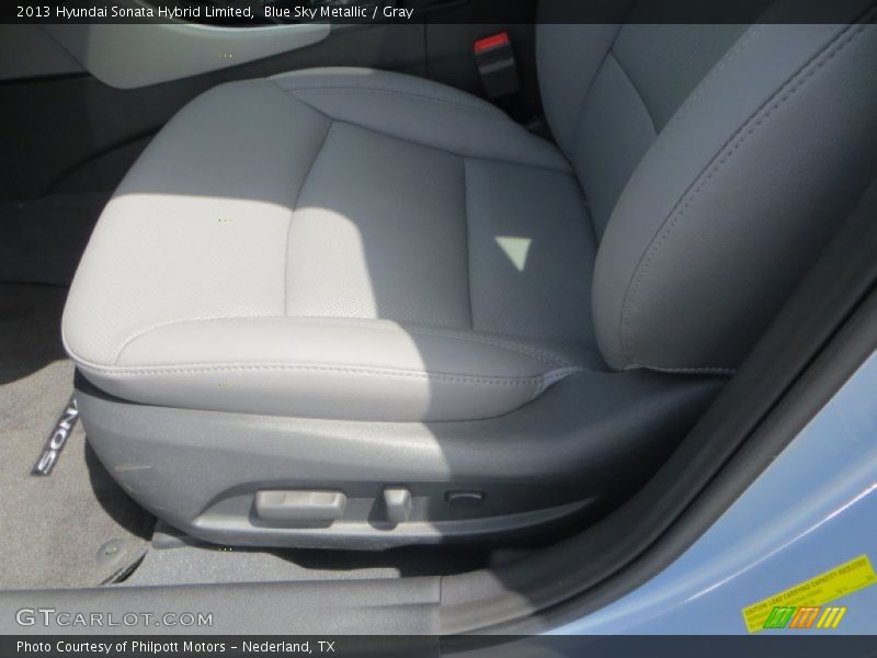 Blue Sky Metallic / Gray 2013 Hyundai Sonata Hybrid Limited