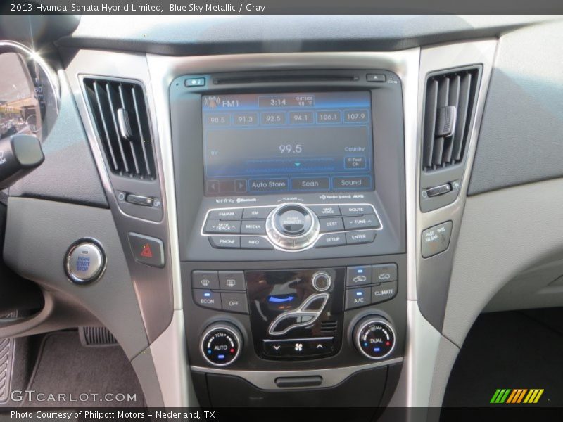 Blue Sky Metallic / Gray 2013 Hyundai Sonata Hybrid Limited