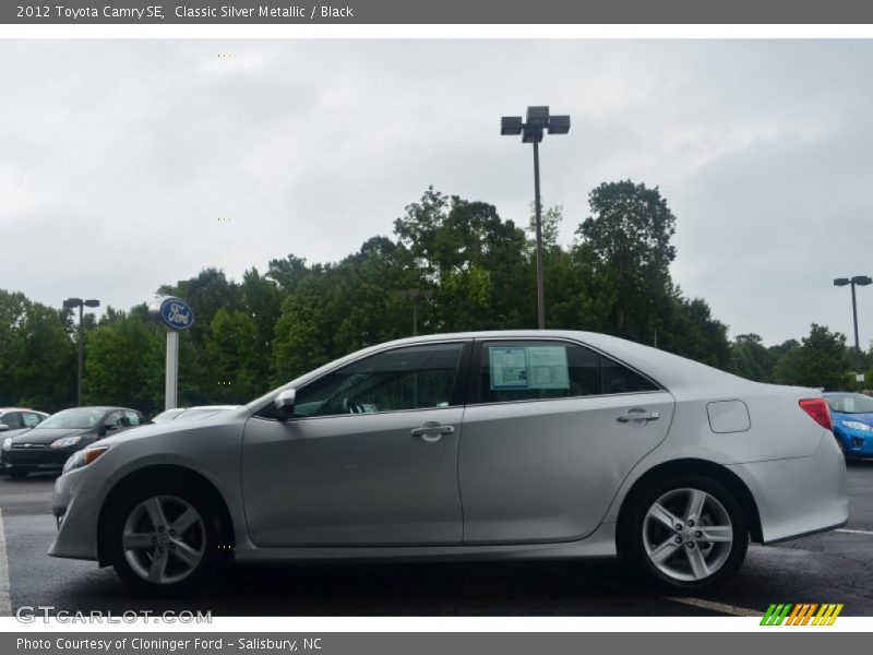 Classic Silver Metallic / Black 2012 Toyota Camry SE