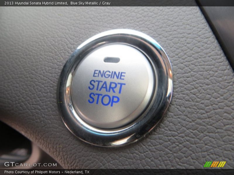 Blue Sky Metallic / Gray 2013 Hyundai Sonata Hybrid Limited