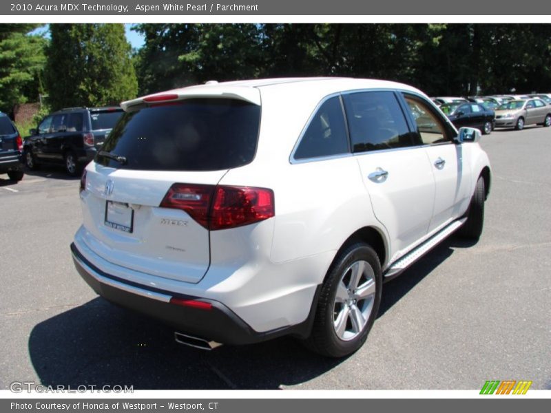 Aspen White Pearl / Parchment 2010 Acura MDX Technology