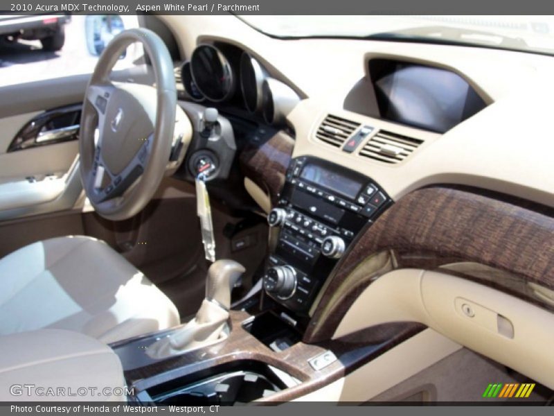 Aspen White Pearl / Parchment 2010 Acura MDX Technology