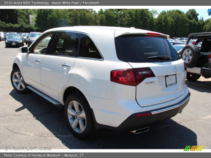 Aspen White Pearl / Parchment 2010 Acura MDX Technology