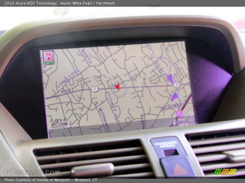 Aspen White Pearl / Parchment 2010 Acura MDX Technology