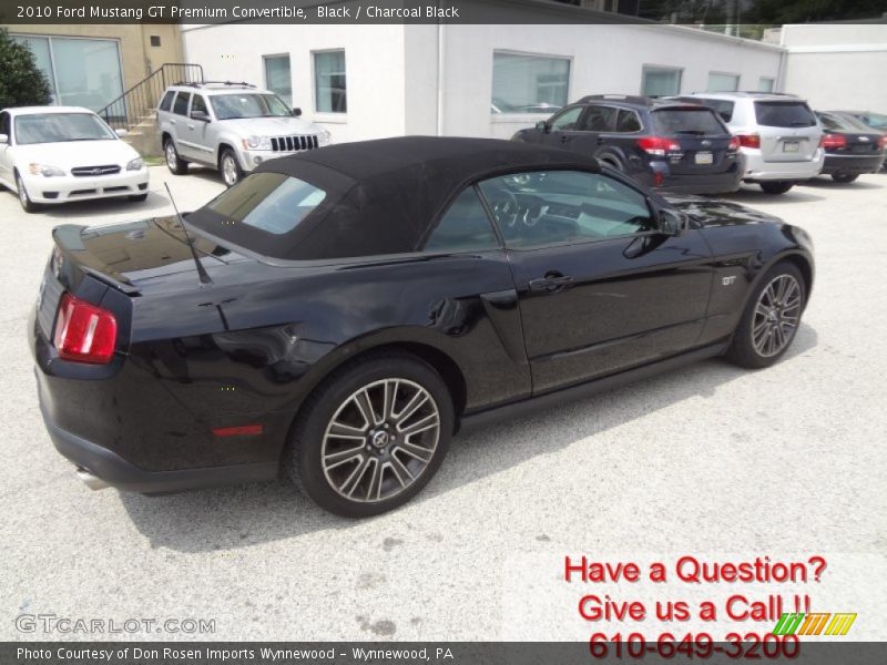 Black / Charcoal Black 2010 Ford Mustang GT Premium Convertible