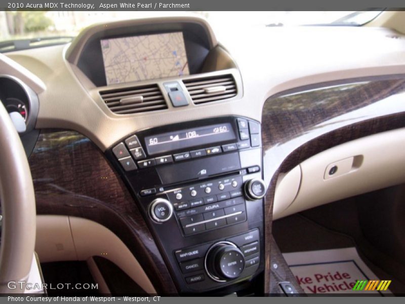 Aspen White Pearl / Parchment 2010 Acura MDX Technology