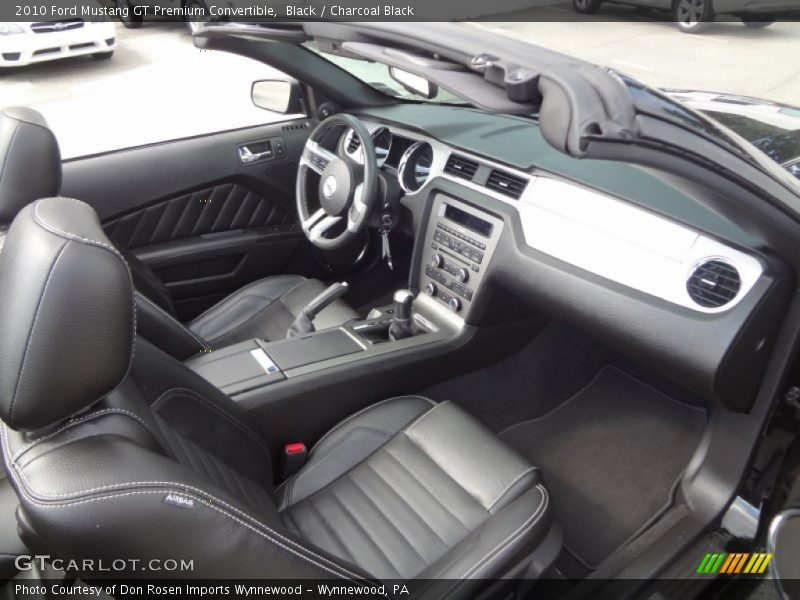 Black / Charcoal Black 2010 Ford Mustang GT Premium Convertible