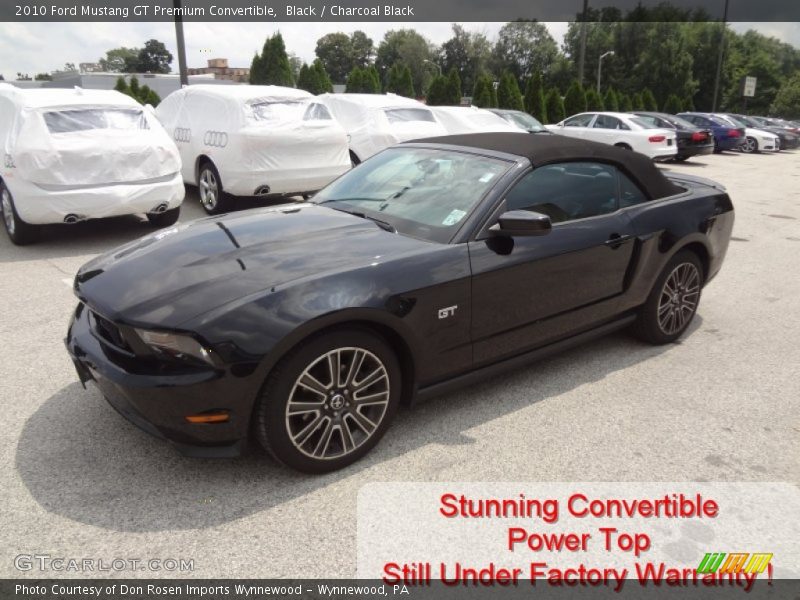 Black / Charcoal Black 2010 Ford Mustang GT Premium Convertible