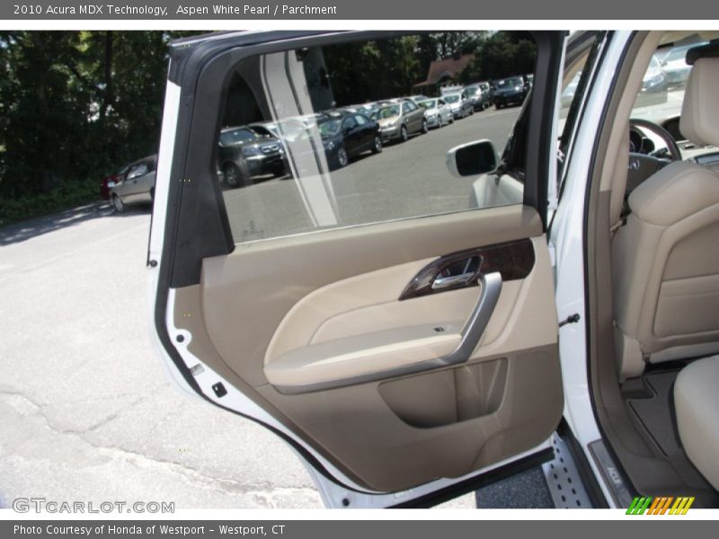Aspen White Pearl / Parchment 2010 Acura MDX Technology