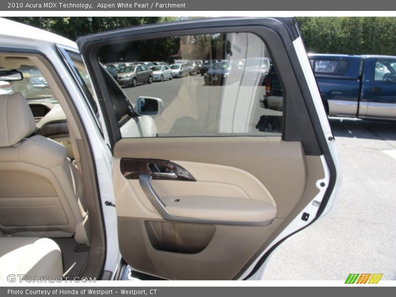 Aspen White Pearl / Parchment 2010 Acura MDX Technology