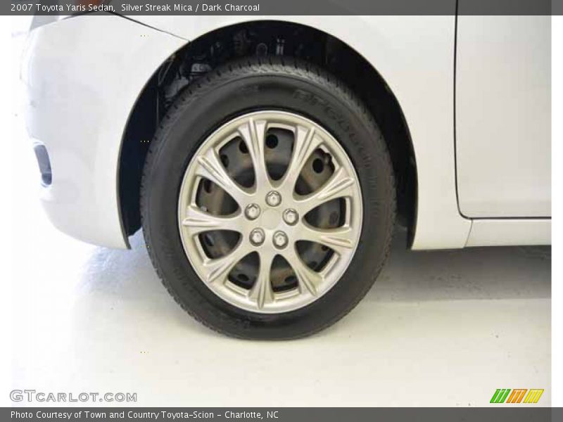 Silver Streak Mica / Dark Charcoal 2007 Toyota Yaris Sedan