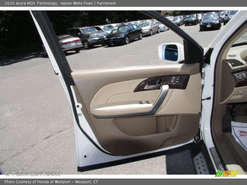 Aspen White Pearl / Parchment 2010 Acura MDX Technology