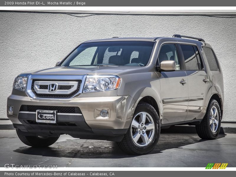 Mocha Metallic / Beige 2009 Honda Pilot EX-L