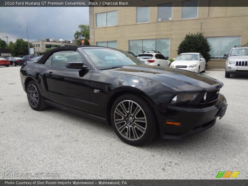 Black / Charcoal Black 2010 Ford Mustang GT Premium Convertible