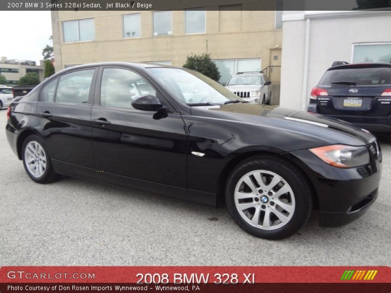 Jet Black / Beige 2007 BMW 3 Series 328xi Sedan