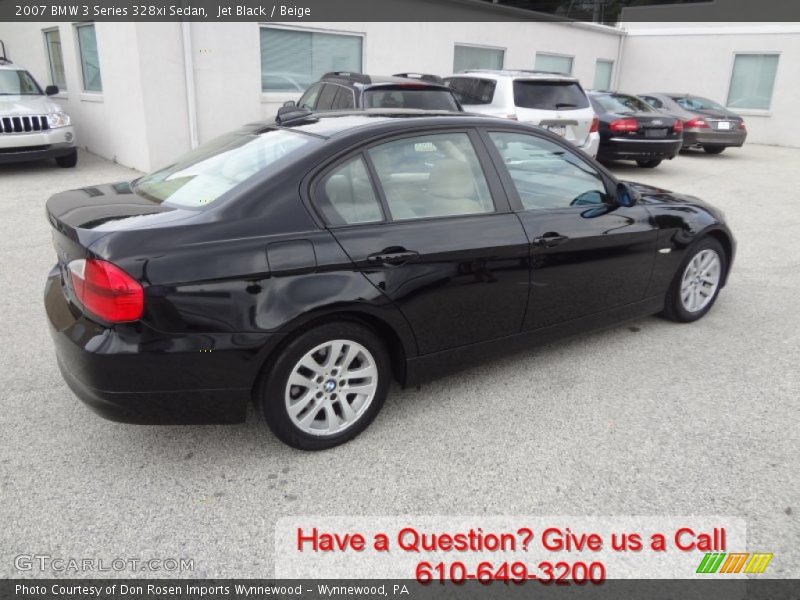Jet Black / Beige 2007 BMW 3 Series 328xi Sedan
