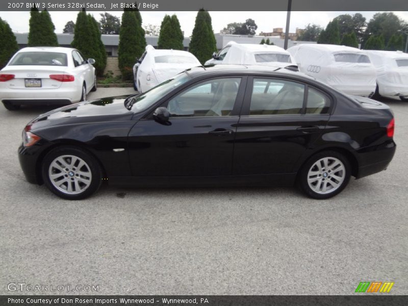 Jet Black / Beige 2007 BMW 3 Series 328xi Sedan