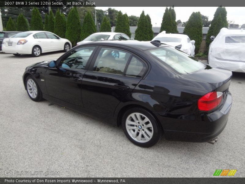 Jet Black / Beige 2007 BMW 3 Series 328xi Sedan