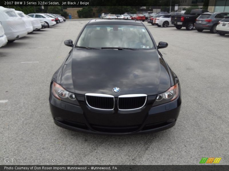 Jet Black / Beige 2007 BMW 3 Series 328xi Sedan