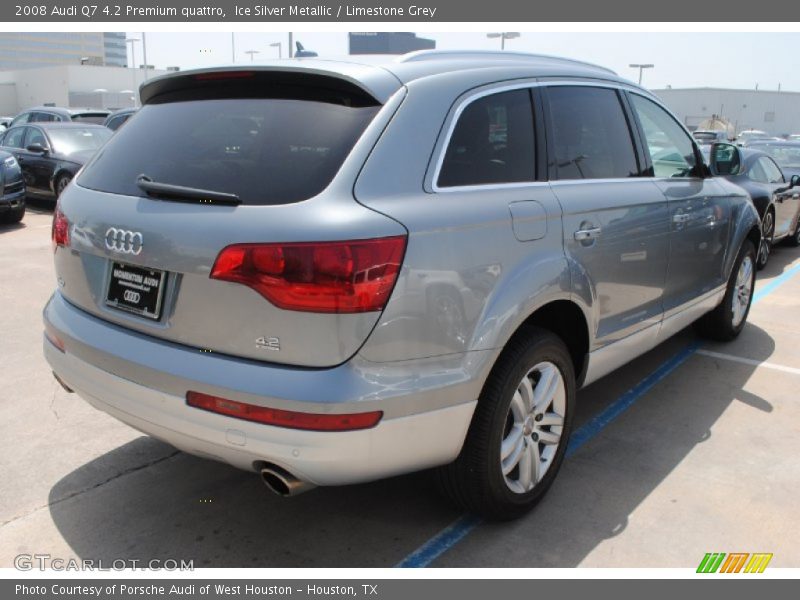 Ice Silver Metallic / Limestone Grey 2008 Audi Q7 4.2 Premium quattro