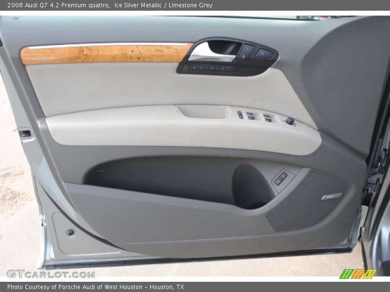 Ice Silver Metallic / Limestone Grey 2008 Audi Q7 4.2 Premium quattro