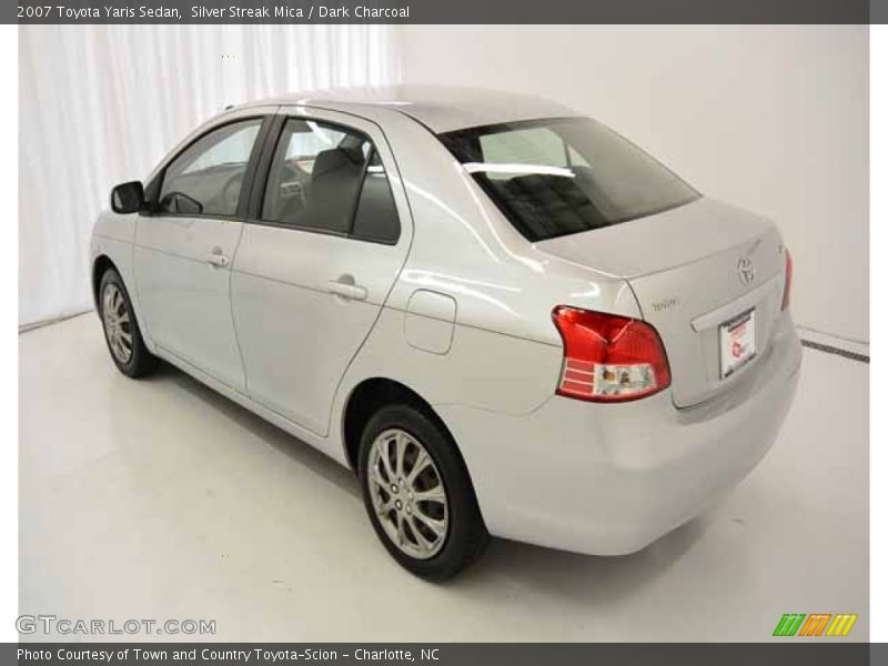 Silver Streak Mica / Dark Charcoal 2007 Toyota Yaris Sedan