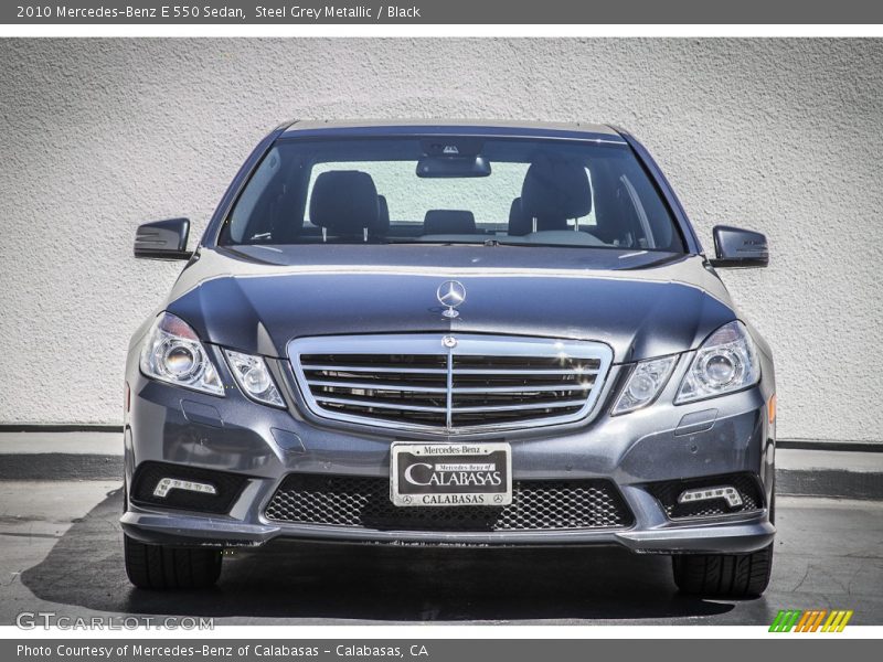 Steel Grey Metallic / Black 2010 Mercedes-Benz E 550 Sedan