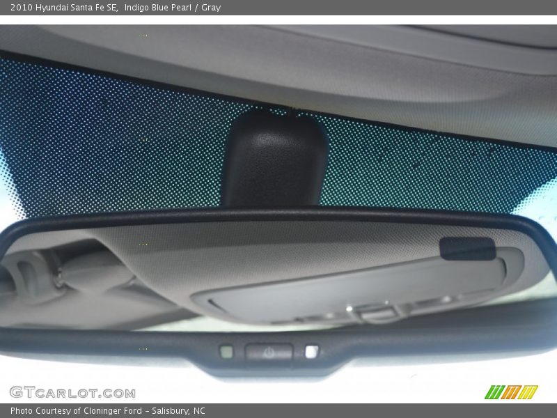 Indigo Blue Pearl / Gray 2010 Hyundai Santa Fe SE