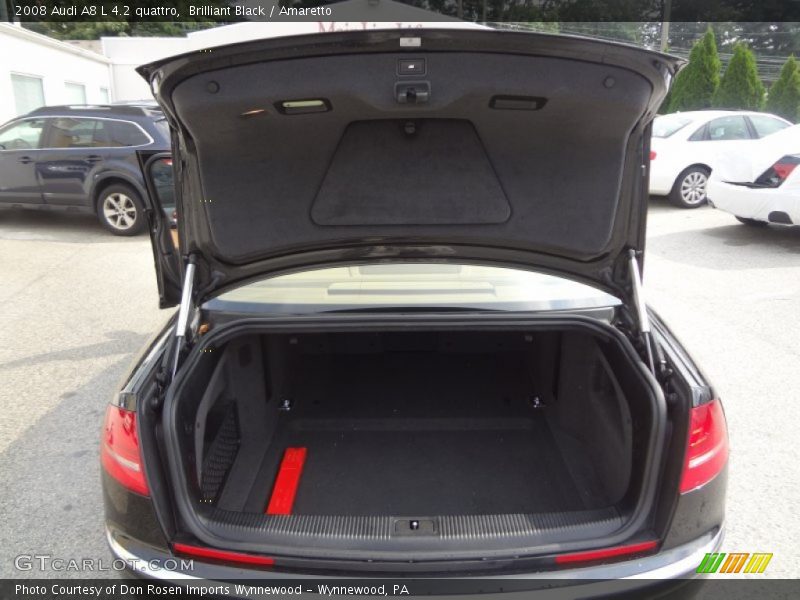 Brilliant Black / Amaretto 2008 Audi A8 L 4.2 quattro