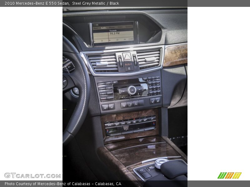 Steel Grey Metallic / Black 2010 Mercedes-Benz E 550 Sedan
