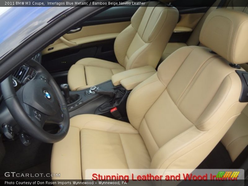 Interlagos Blue Metallic / Bamboo Beige Novillo Leather 2011 BMW M3 Coupe