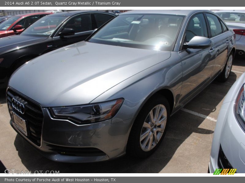 Quartz Gray Metallic / Titanium Gray 2014 Audi A6 2.0T Sedan
