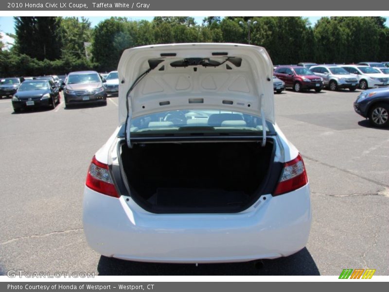 Taffeta White / Gray 2010 Honda Civic LX Coupe