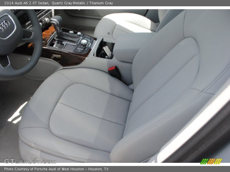 Quartz Gray Metallic / Titanium Gray 2014 Audi A6 2.0T Sedan