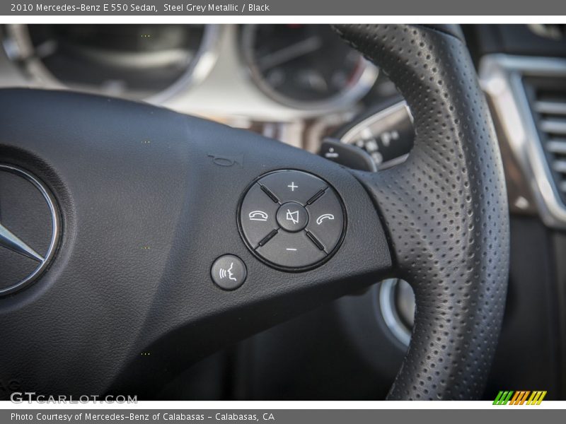Steel Grey Metallic / Black 2010 Mercedes-Benz E 550 Sedan