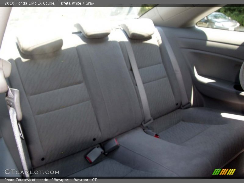 Taffeta White / Gray 2010 Honda Civic LX Coupe