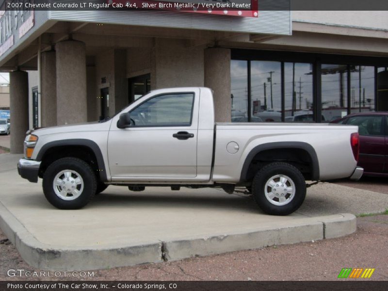 Silver Birch Metallic / Very Dark Pewter 2007 Chevrolet Colorado LT Regular Cab 4x4