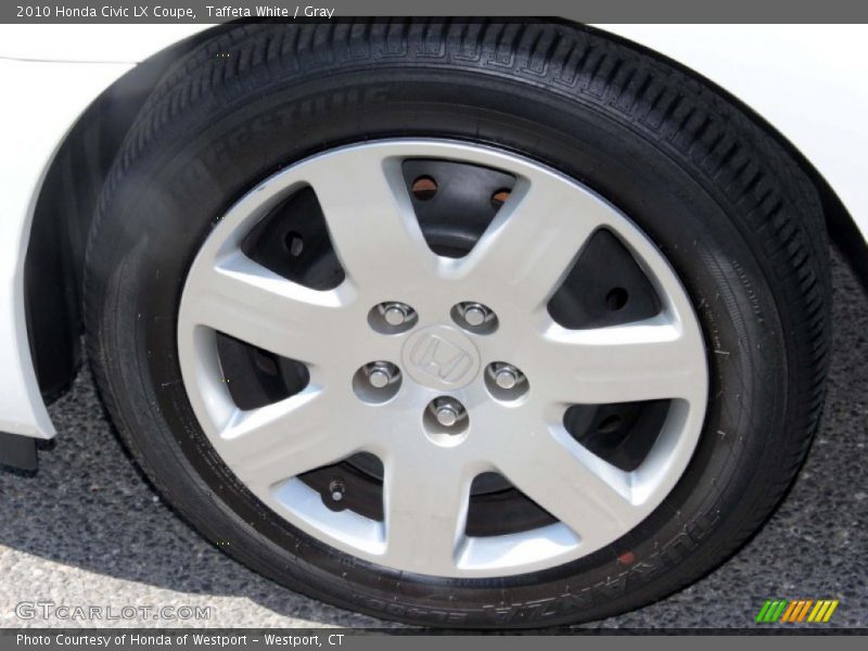 Taffeta White / Gray 2010 Honda Civic LX Coupe