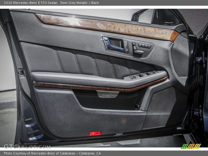 Steel Grey Metallic / Black 2010 Mercedes-Benz E 550 Sedan