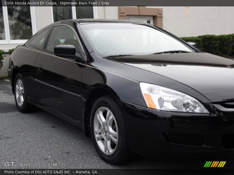 Nighthawk Black Pearl / Gray 2006 Honda Accord EX Coupe