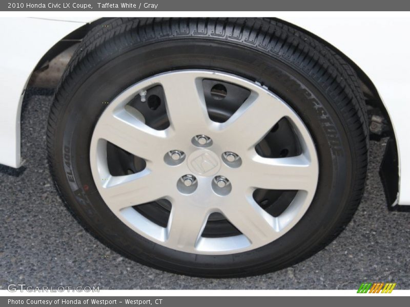 Taffeta White / Gray 2010 Honda Civic LX Coupe