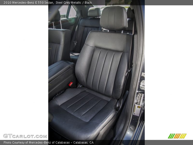 Steel Grey Metallic / Black 2010 Mercedes-Benz E 550 Sedan