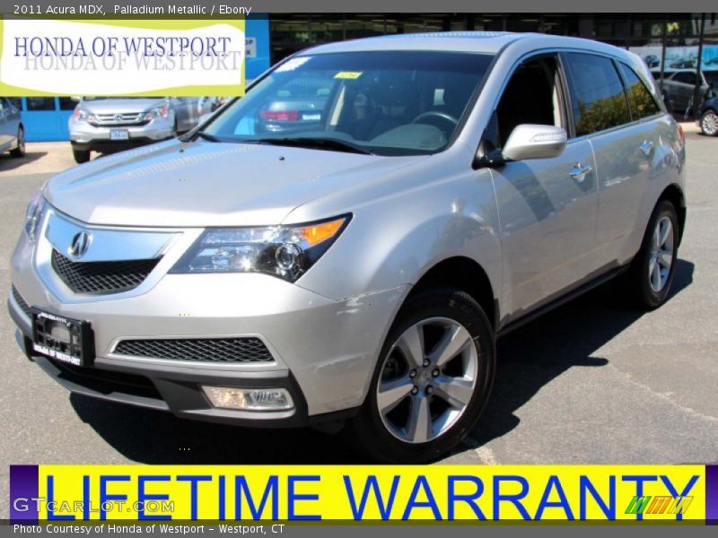 Palladium Metallic / Ebony 2011 Acura MDX