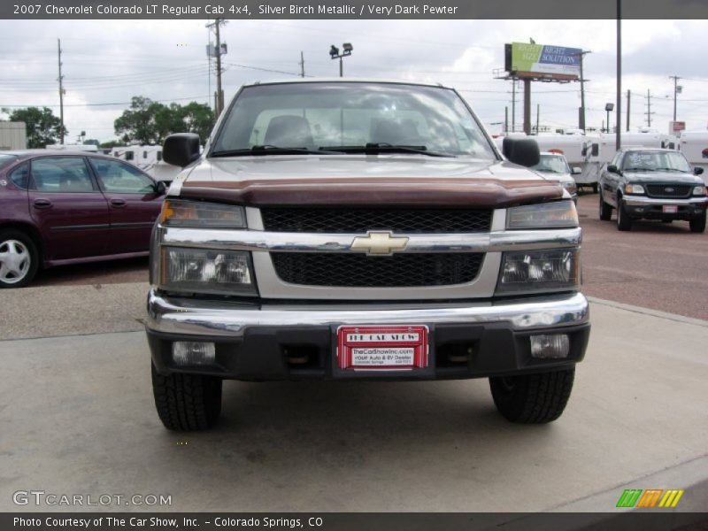 Silver Birch Metallic / Very Dark Pewter 2007 Chevrolet Colorado LT Regular Cab 4x4