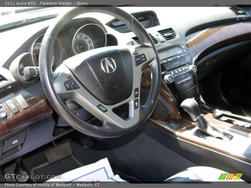 Palladium Metallic / Ebony 2011 Acura MDX
